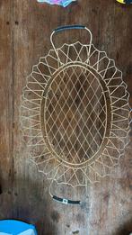 Metalen goudkleurig broodmandje vintage. Jaren 50., Antiek en Kunst, Ophalen of Verzenden
