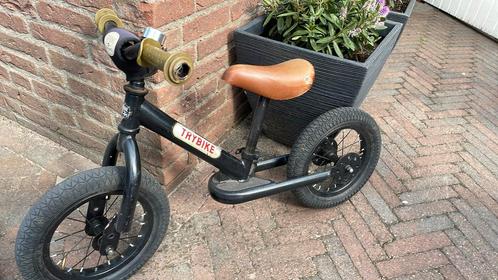 Trybike loopfiets en driewieler loopfiets zwart, Kinderen en Baby's, Speelgoed | Buiten | Voertuigen en Loopfietsen, Gebruikt