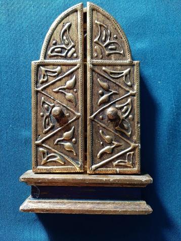 Vintage drieluikje , religieus   beschikbaar voor biedingen