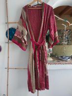 Prachtige roze masala sari kimono uit India, Handgemaakt, Ophalen of Verzenden, Nieuw
