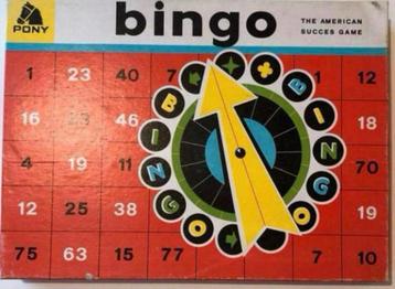 Bingo spel The American succes game Pony jaren 60 vintage beschikbaar voor biedingen