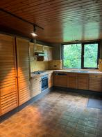 Houten keuken met Siemens en Atag apparatuur, Huis en Inrichting, Keuken | Complete keukens, Ophalen, Gebruikt, Bruin, Hoekkeuken