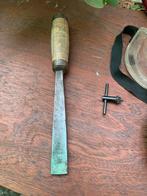 Mooie kantbeitel ferdin rubens222+heft=385mm14mm dik, Antiek en Kunst, Antiek | Gereedschap en Instrumenten, Ophalen of Verzenden