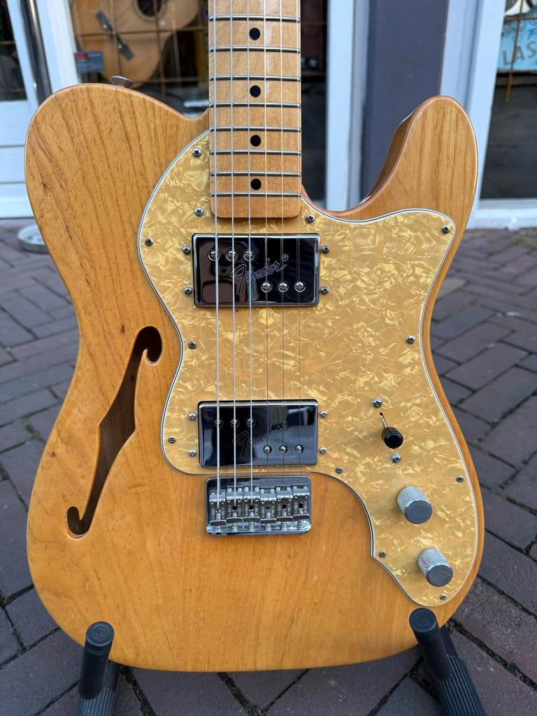Fender 72 Thinline Telecaster Natural Ash (2009), Muziek en Instrumenten, Verzenden, Gebruikt, Semi-solid body, Fender