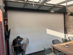 Groot elektrisch bediend rolluil 4.11 x 2.45, Doe-het-zelf en Verbouw, Rolluiken, Ophalen, Gebruikt, 200 cm of meer, Wit