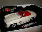Mercedes Benz 300sl Roadster 1957 wit 1/18, Hobby en Vrije tijd, Modelauto's | 1:18, Eu, Auto, Eu, Ophalen of Verzenden