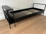Eenpersoonsbed - zwart metaal van Coming, Ophalen, Gebruikt, 90 cm, Eenpersoons