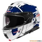 Schuberth C5 Globe Systeemhelm, Wit-Blauw, Motoren, Kleding | Motorhelmen, Ophalen of Verzenden, Nieuw met kaartje