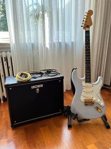 Gitaar + Boss Katana 100 & Fender Frontman 15G Versterkers beschikbaar voor biedingen