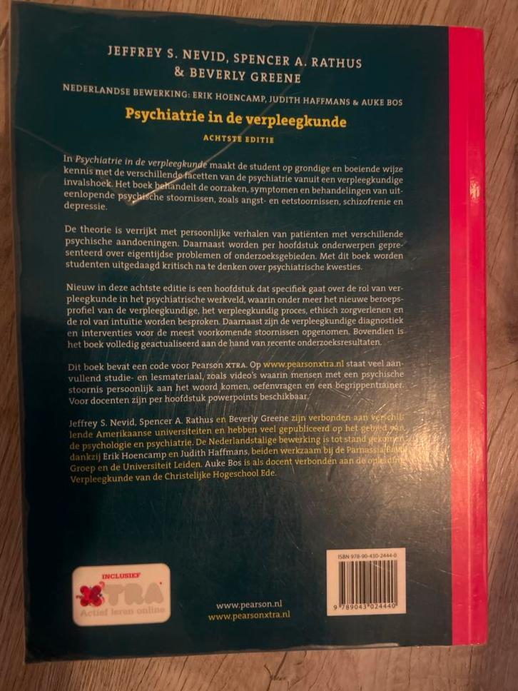 Psychiatrie in de verpleegkunde - Nevid et al., Boeken, Psychologie, Gelezen, Klinische psychologie, Ophalen of Verzenden