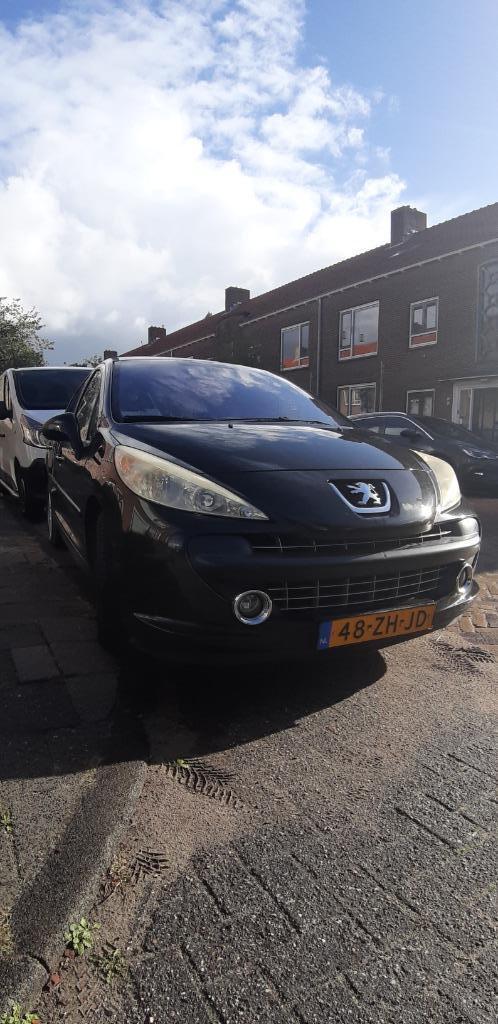 Peugeot 207 1.4 VTI 16V 5DRS 2008 Zwart, Auto's, Peugeot, Bedrijf, Airbags, Airconditioning, Centrale vergrendeling, Elektrische ramen