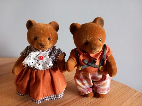 Sylvanian families/Bärenwald bruine beren stelletje, Kinderen en Baby's, Speelgoed | Poppenhuizen, Gebruikt, Ophalen of Verzenden