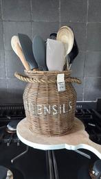 Pot Utensils RM Riviera Maison rotan rattan riet, Huis en Inrichting, Ophalen of Verzenden, Gebruikt