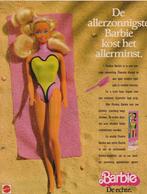 Retro reclame 1984 Mattel Barbie pop op 't strand, Verzamelen, Verzenden, Overige typen