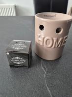 Leuke geur brander taupe home olie kaars brander, Ophalen of Verzenden, Gebruikt, Overige materialen, Minder dan 25 cm