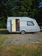 Caravan, buitenkant grijs kasten licht en blauwe bekleding, Overige typen, Kip, Tot en met 2, Treinzit