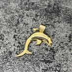 14 karaats gouden hanger dolfijn vis model, Ophalen of Verzenden