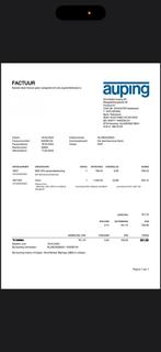 Auping matras inizio, Huis en Inrichting, Tweepersoons, Ophalen of Verzenden, Zo goed als nieuw, Matras