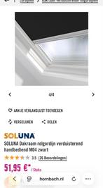 2x Verduisterende Rolgordijnen Velux M04, Ophalen, Zwart, Nieuw, 50 tot 100 cm