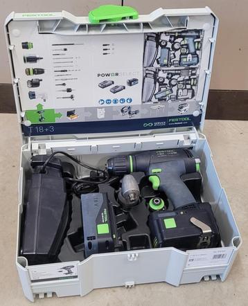 Festool T18+3 Li Basis Accuboormachine beschikbaar voor biedingen