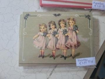 Nieuwe kaarten met brocante nostalgische afbeelding beschikbaar voor biedingen