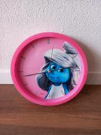 Wandklok Smurfin, Verzamelen, Smurfen, Smurfin, Ophalen of Verzenden, Zo goed als nieuw, Gebruiksvoorwerp