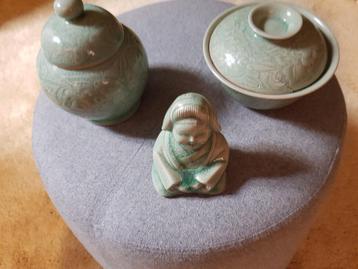 Celadon  setje beschikbaar voor biedingen