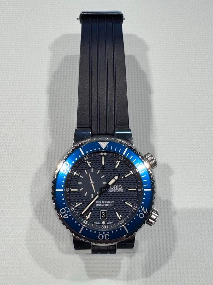 Oris Divers Small Second Date - Duikhorloge, Sieraden, Tassen en Uiterlijk, Horloges | Heren, Zo goed als nieuw, Polshorloge, Overige merken