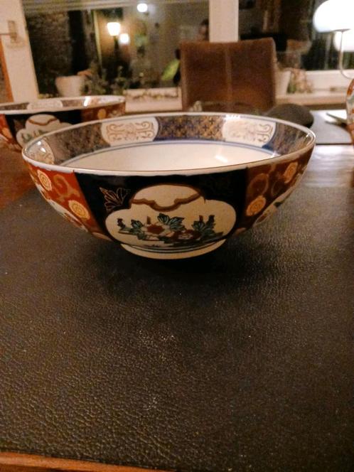 Japanse kommen met de hand beschilderd, Huis en Inrichting, Keuken | Servies, Zo goed als nieuw, Kom(men), Overige stijlen, Porselein