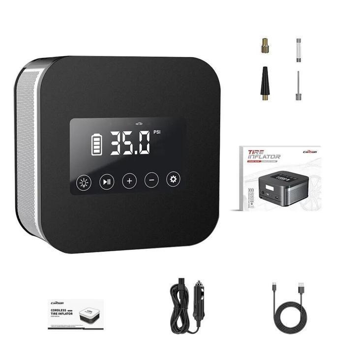 Draadloze Autoband Luchtpomp - Met Touchscreen, Auto diversen, Auto-accessoires, Nieuw, Verzenden