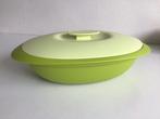 Tupperware Blossom serveerschaal met vergiet 1.8 liter NIEUW, Ophalen of Verzenden, Nieuw, Groen, Schaal