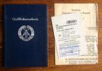 DDR pas uit 1959 - Qualifikationsnachweis - plus documenten, Verzamelen, Militaria | Algemeen, Duitsland, Overige typen, Landmacht