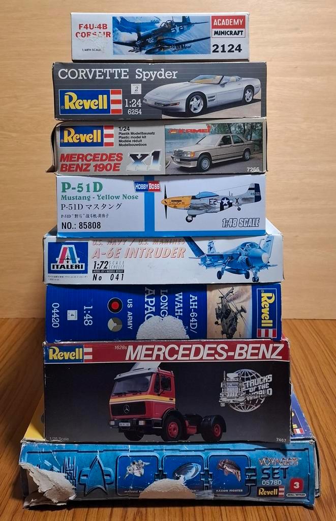 Revell Italeri Minicraft Hobby Boss modelbouw pakketten, Hobby en Vrije tijd, Modelbouw | Auto's en Voertuigen, Gebruikt, Auto