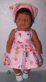 poppenkleertjes babypop born 43cm  (zonnejurk ), Ophalen of Verzenden, Nieuw, Babypop
