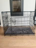 Puppy/honden Bench 2-Deurs zwart 60 x 55 x 76 cm, Ophalen, Zo goed als nieuw