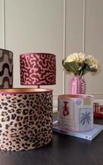 Handgemaakte kleurrijke lampenkappen, Ophalen of Verzenden, Zo goed als nieuw, Rond, Minder dan 25 cm