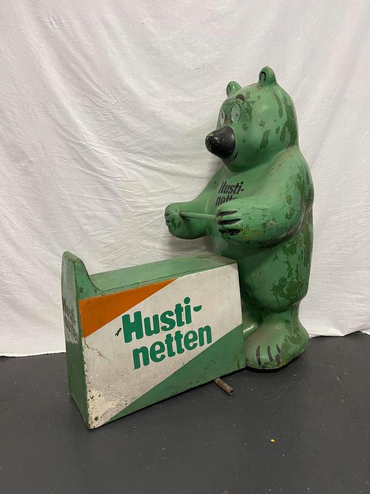 Husti-Netten oud en Zeldzaam Reclame Object Stoepbord / Wip, Verzamelen, Merken en Reclamevoorwerpen, Ophalen