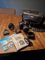Nikon D70 Spiegelreflexcamera in lederen tas, Gebruikt, Spiegelreflex, Ophalen of Verzenden, Nikon