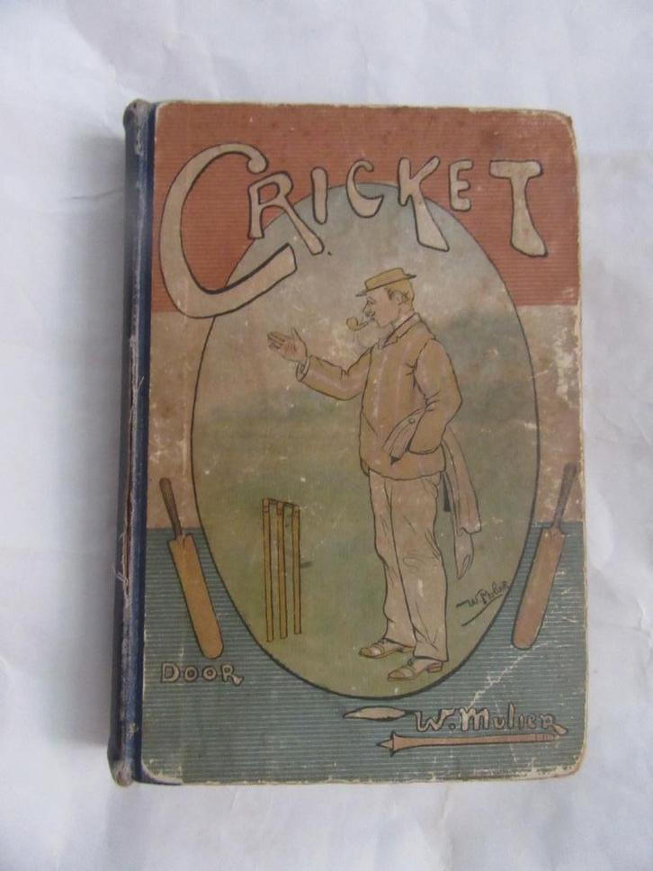 Boek Cricket - Wim Mulier 1897  zeldzaam, Boeken, Sportboeken, Gelezen, Balsport, Ophalen