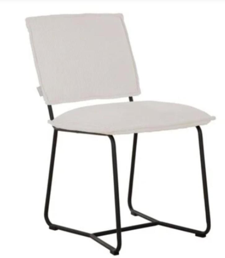 Eetkamerstoel Icone rib naturel, Huis en Inrichting, Stoelen, Gebruikt, Eén, Stof, Overige kleuren, Ophalen