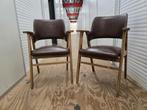 2 prachtige vintage stoelen., Ophalen, Bruin, Vintage, Zo goed als nieuw