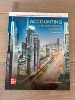 Accounting for decision making and control 10e editie, Boeken, Ophalen of Verzenden, Zo goed als nieuw