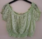 *SALE* Lichtgroene kanten top maat 152/158 *NIEUW* (0766), Kinderen en Baby's, Kinderkleding | Maat 152, Meisje, Nieuw, Ophalen of Verzenden