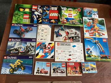 Lego folders en voorbeelden/bouwbeschrijvingen beschikbaar voor biedingen