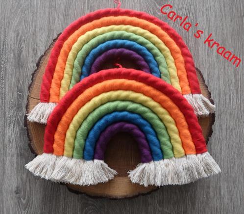 wandhanger regenboog macrame, Huis en Inrichting, Woonaccessoires | Wanddecoraties, Nieuw, Ophalen of Verzenden