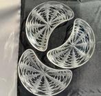 Drie antieke kristallen schaaltjes,R.Lalique,1924., Ophalen of Verzenden