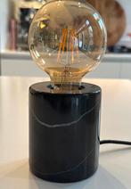 Marmeren Tafellamp met Gloeilamp (led), Huis en Inrichting, Lampen | Tafellampen, Nieuw, Ophalen of Verzenden, Glas, Modern