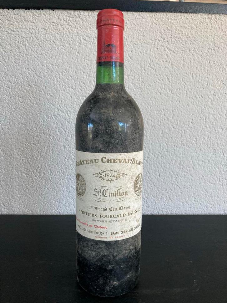 Château Cheval Blanc 1974 - St. Emilion, Verzamelen, Wijnen, Gebruikt, Rode wijn, Frankrijk, Vol, Ophalen