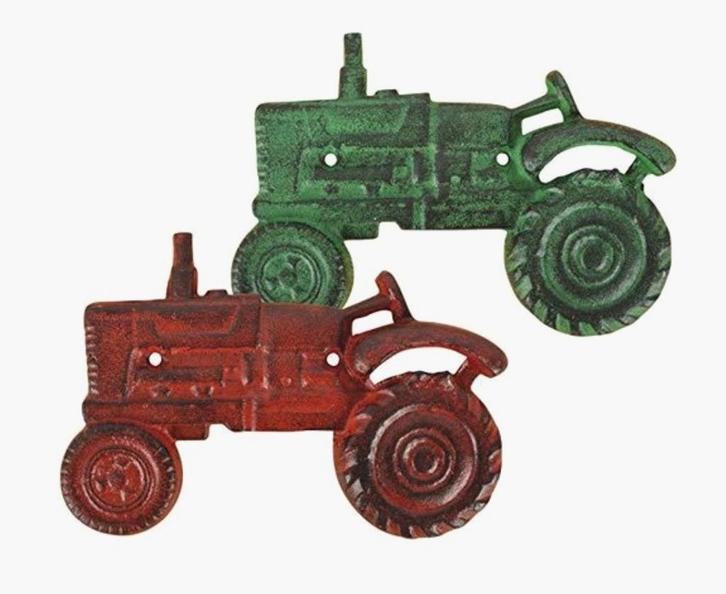 Esschert Design Gietijzeren Tractor Decoratie, Tuin en Terras, Tuinwanddecoratie, Ophalen of Verzenden