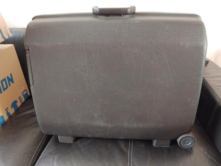 Zwart Samsonite, American Tourister koffer wieltjes & slot, Sieraden, Tassen en Uiterlijk, Koffers, Gebruikt, Hard kunststof, 60 tot 70 cm